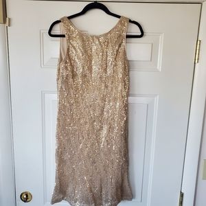 New Formal  Studio One Gold Sequined Dress 6